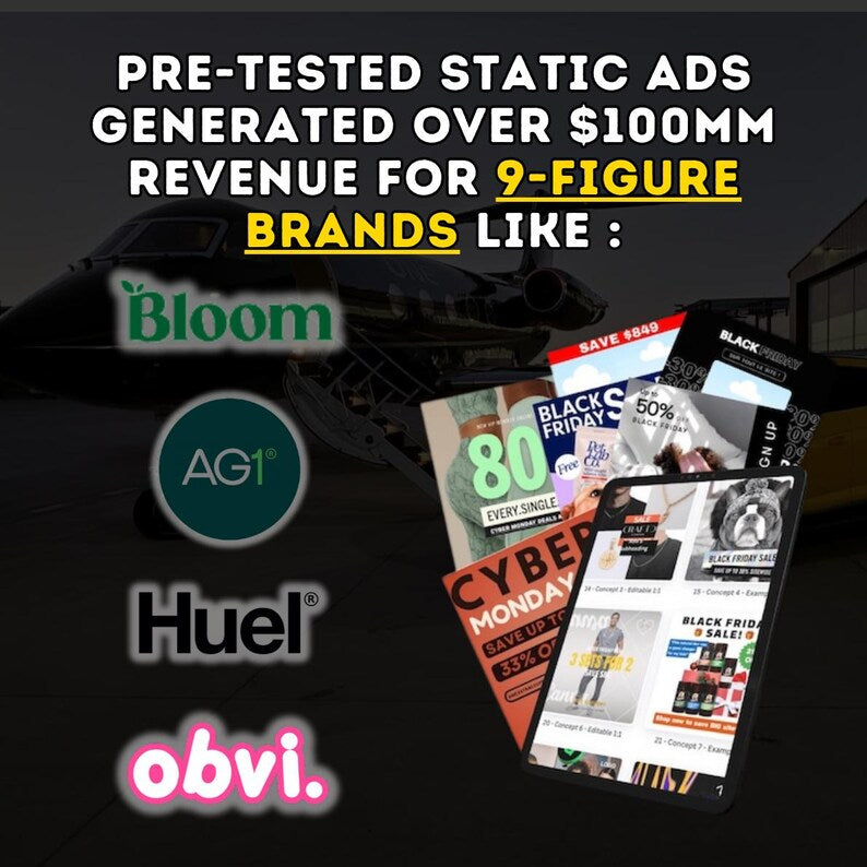 500+ Meta Ad Creatives Canva Templates